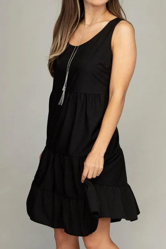 Sleeveless Tiered Dress