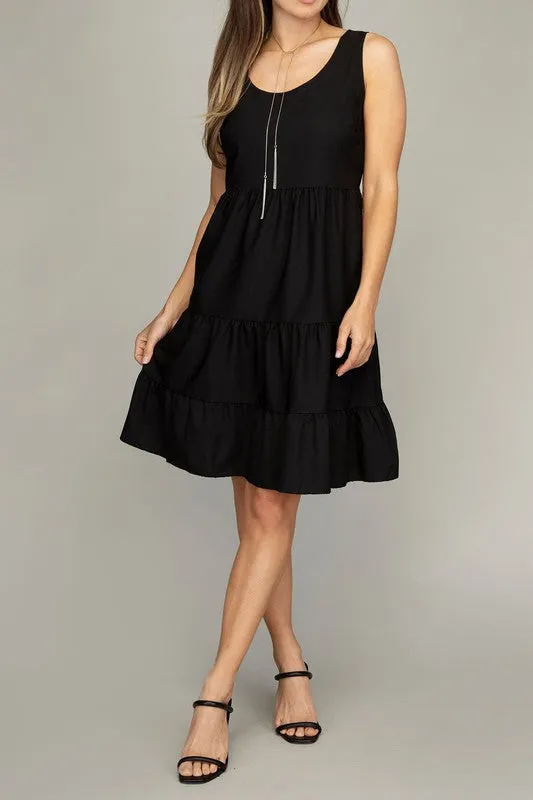 Sleeveless Tiered Dress