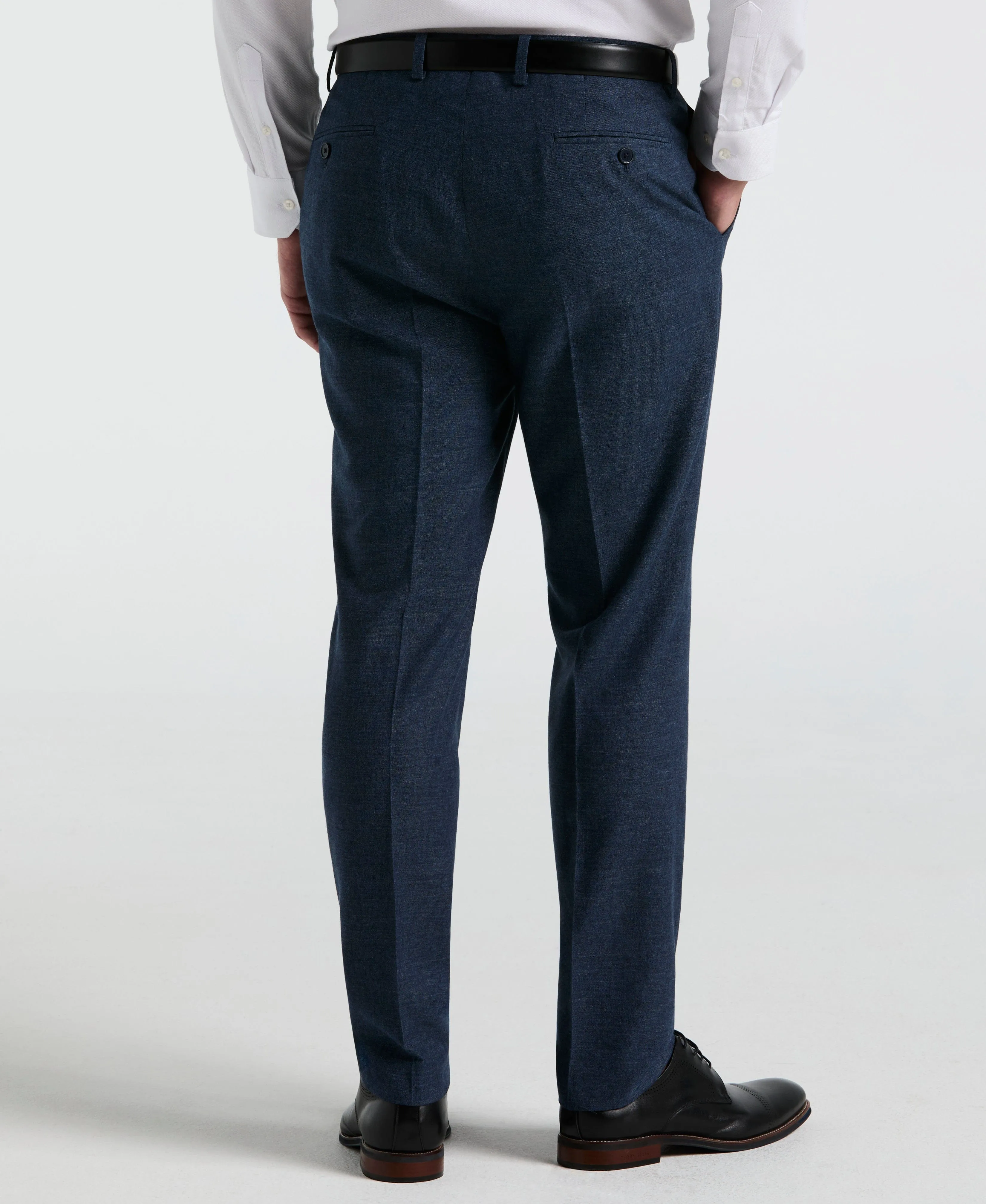 Slim Fit Solid Linen Blend Pant