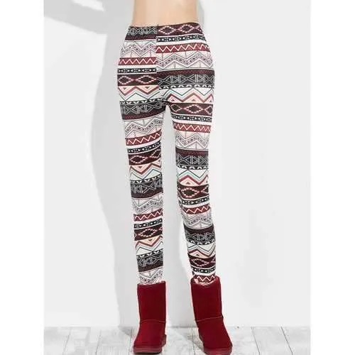 Slim Geometry Leggings - S