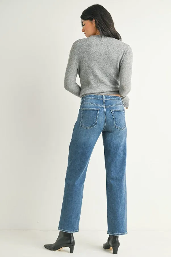 Slim Wide Leg MR - Light Denim
