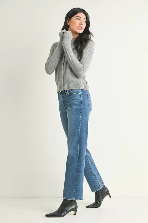 Slim Wide Leg MR - Light Denim