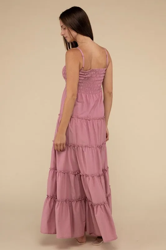Smocked Tiered Maxi Dress