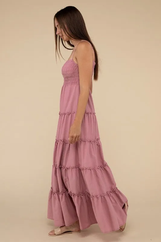 Smocked Tiered Maxi Dress
