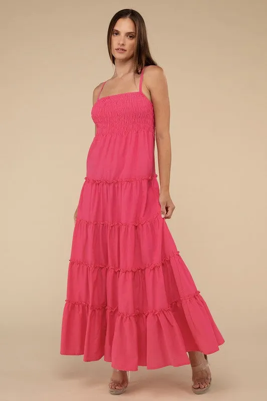 Smocked Tiered Maxi Dress