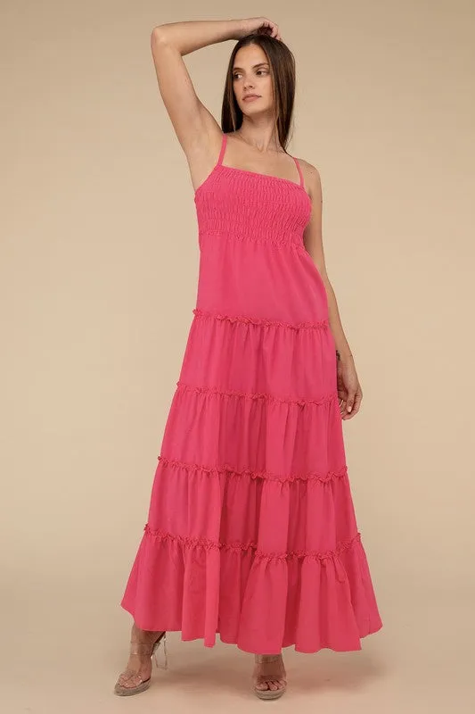Smocked Tiered Maxi Dress