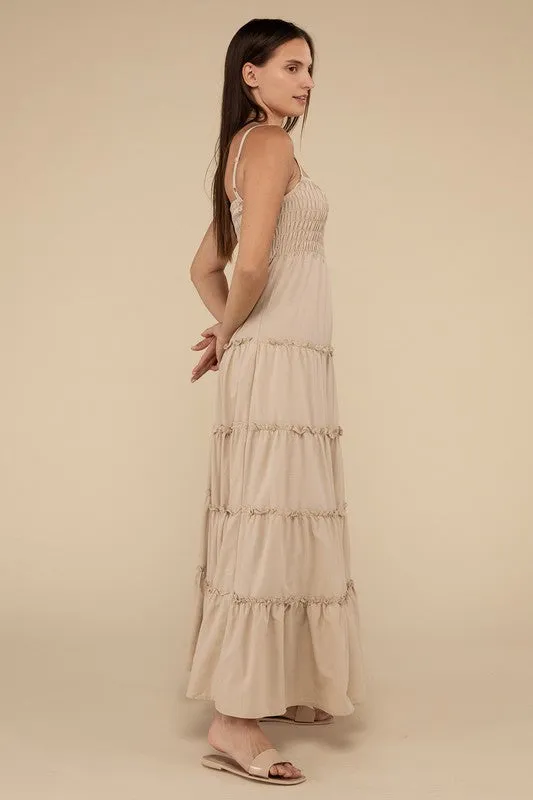 Smocked Tiered Maxi Dress