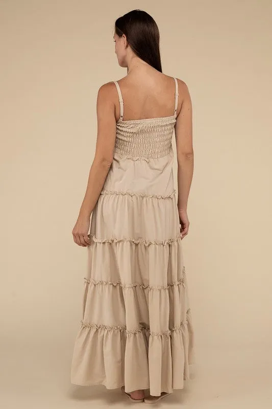 Smocked Tiered Maxi Dress