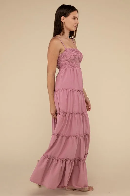 Smocked Tiered Maxi Dress