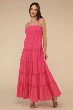 Smocked Tiered Maxi Dress
