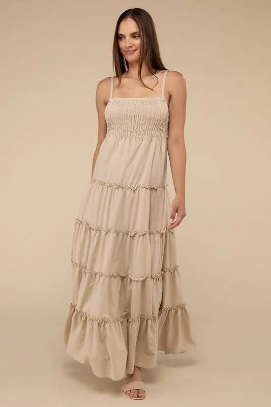 Smocked Tiered Maxi Dress