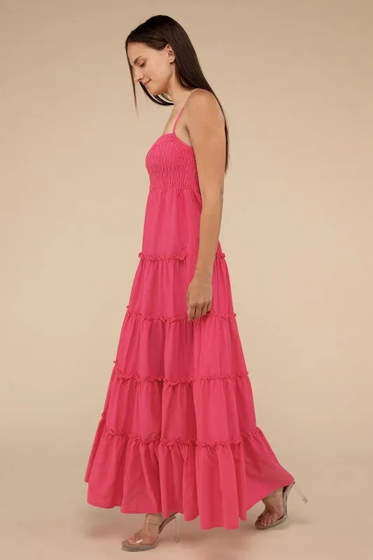 Smocked Tiered Maxi Dress
