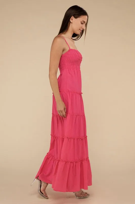 Smocked Tiered Maxi Dress