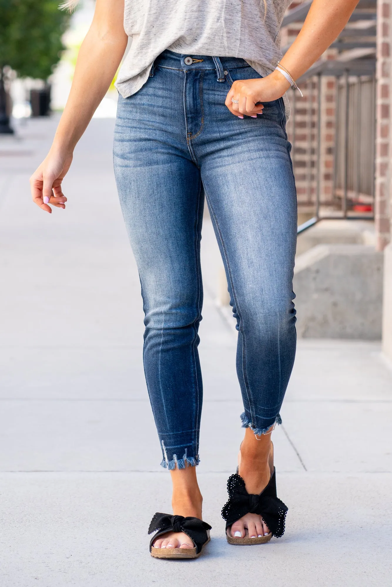 Sophia High Rise Ankle Skinny