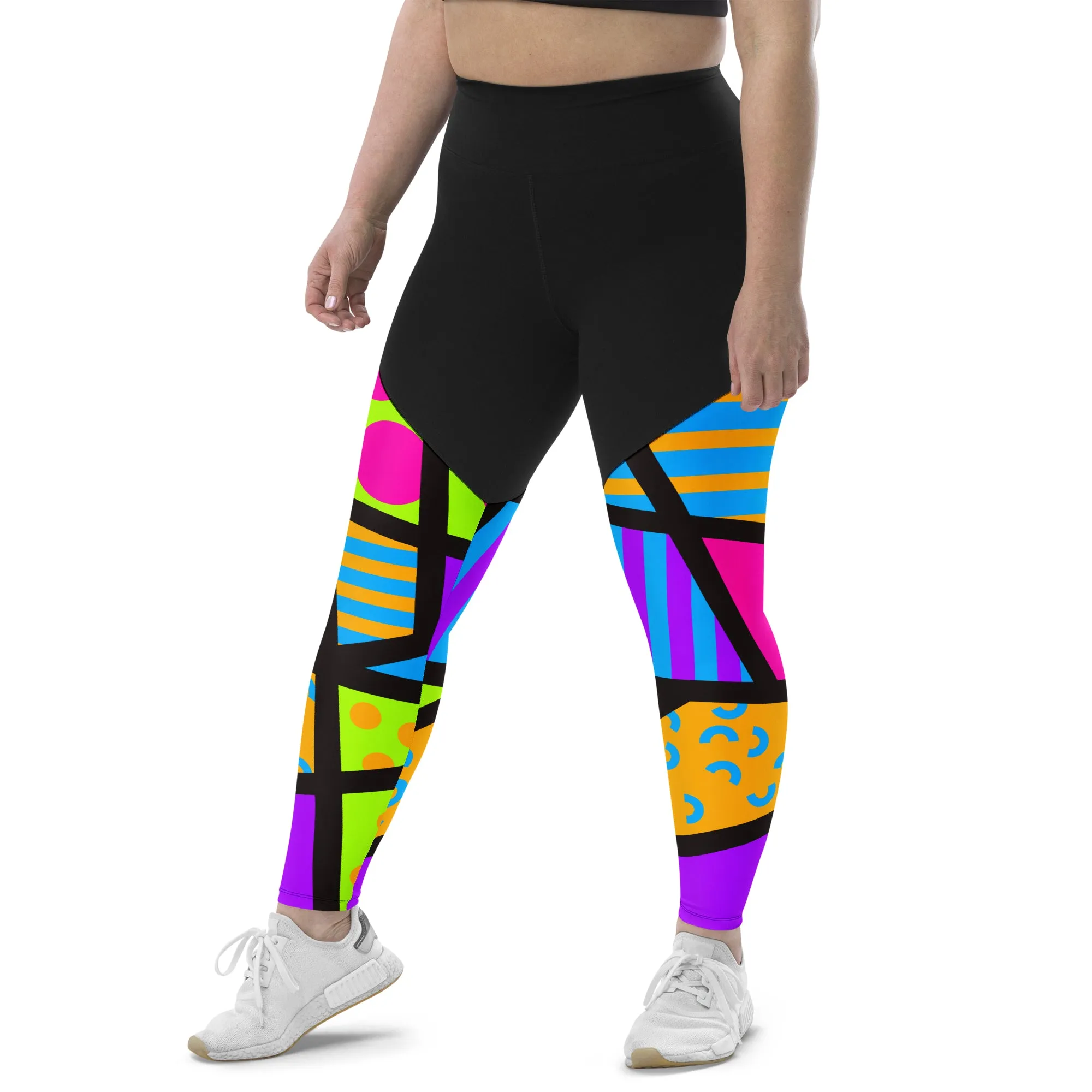 Sports Leggings, Memphis Harajuku