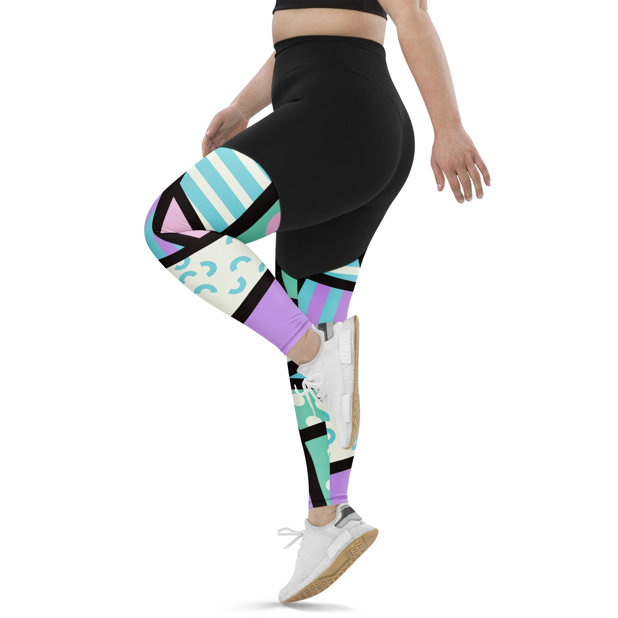 Sports Leggings, Memphis Harajuku