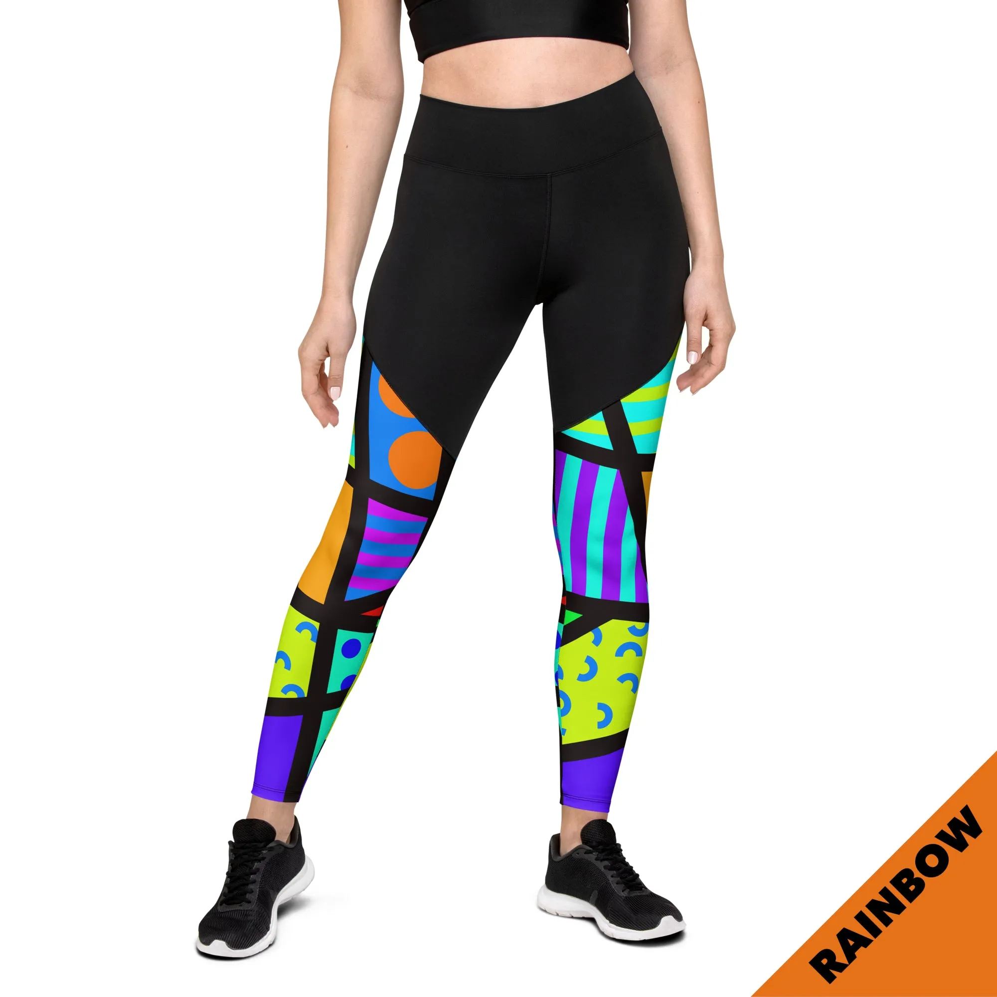 Sports Leggings, Memphis Harajuku