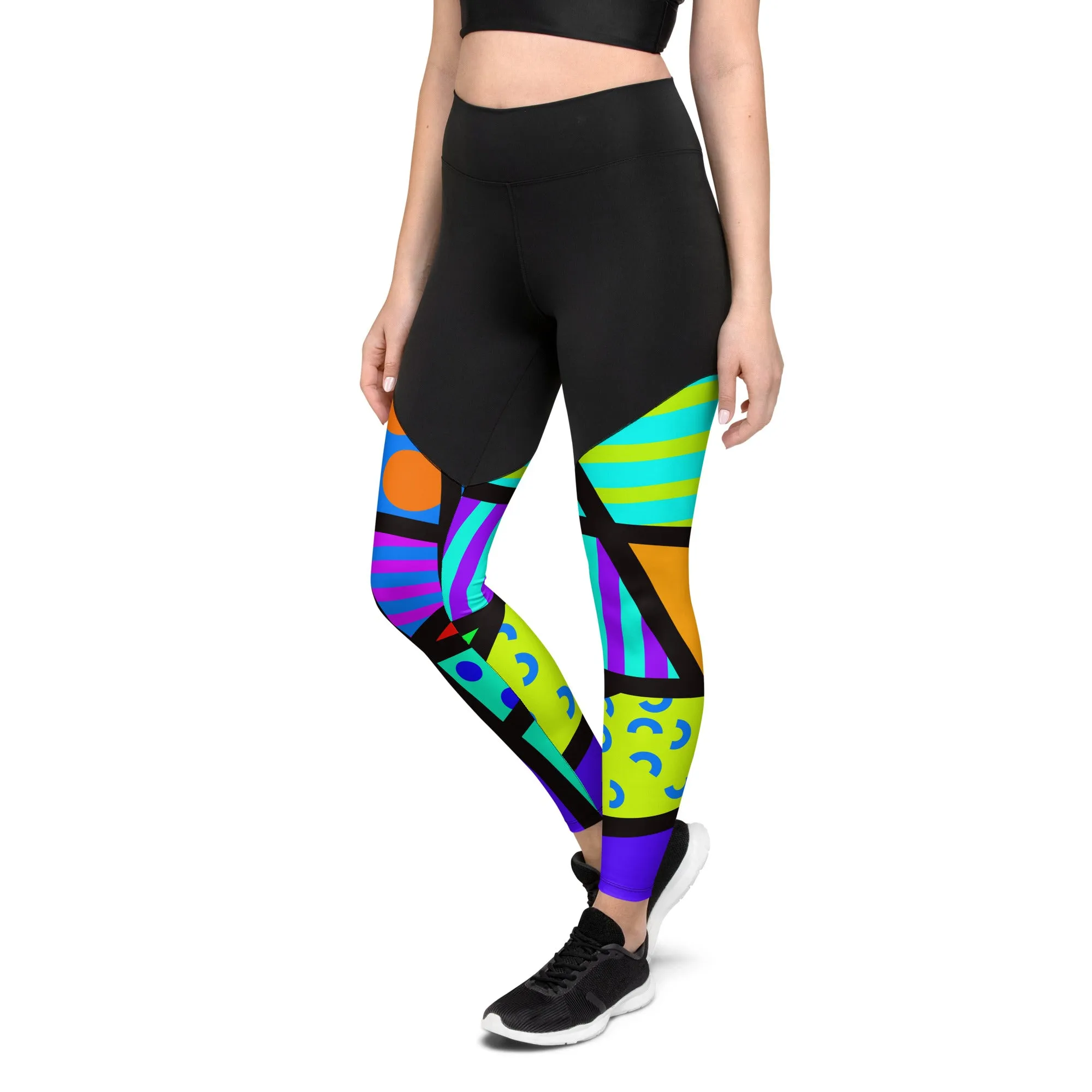 Sports Leggings, Memphis Harajuku