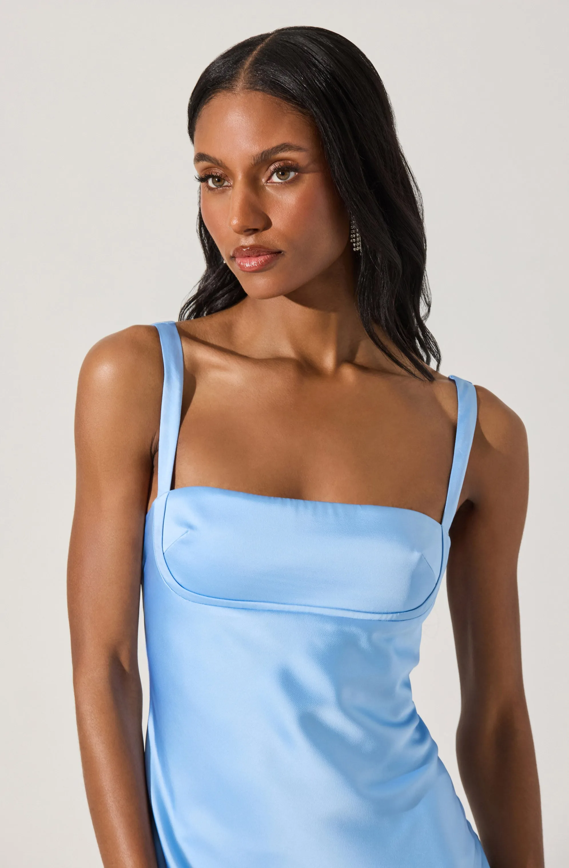 Stacie Satin Maxi Dress