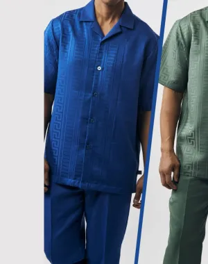 Stacy Adams Pattern Walking Suit - Royal Blue 75032