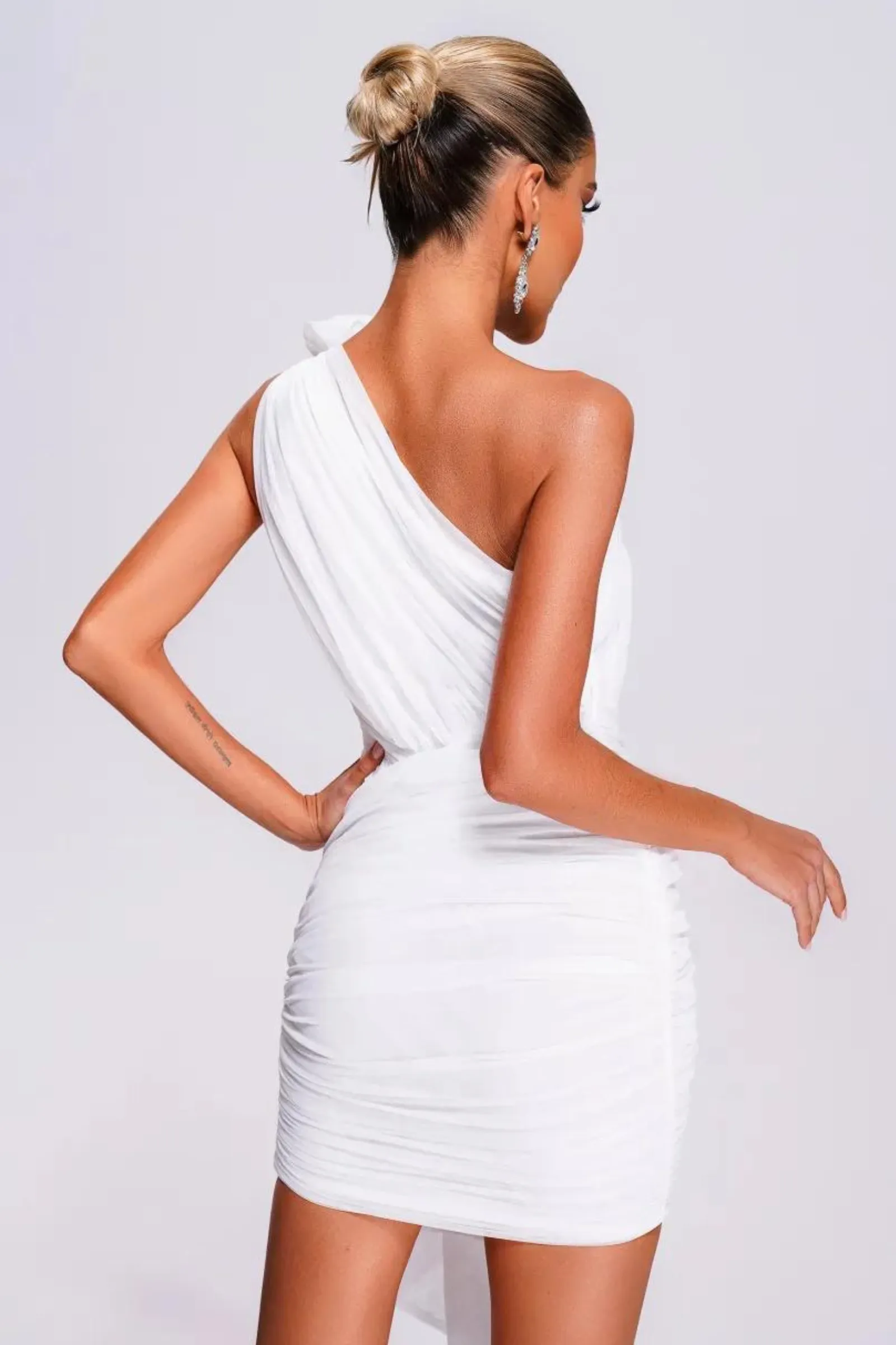 Starlit One Shoulder Mini Dress- Miss Molly brand