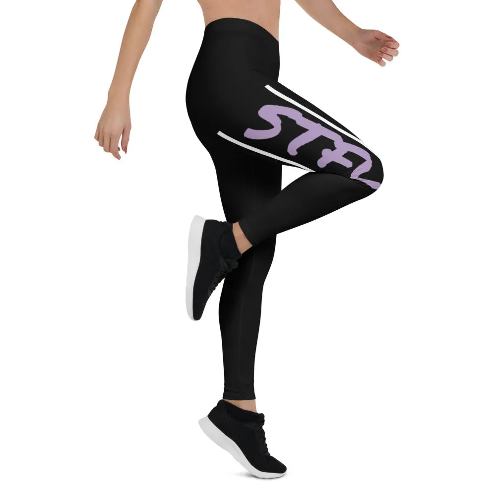 STFU Electric Purple Logo Leggings