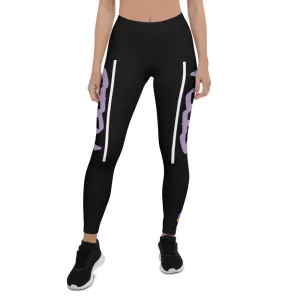 STFU Electric Purple Logo Leggings
