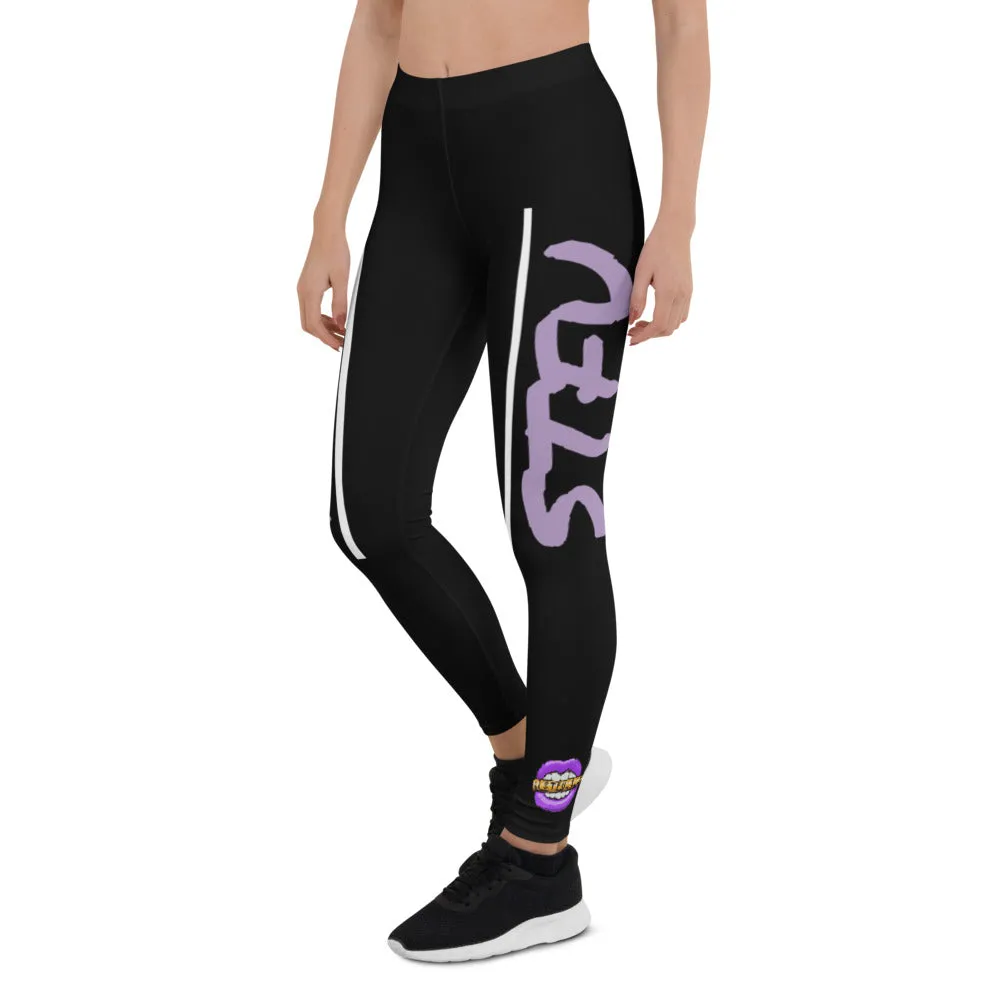 STFU Electric Purple Logo Leggings