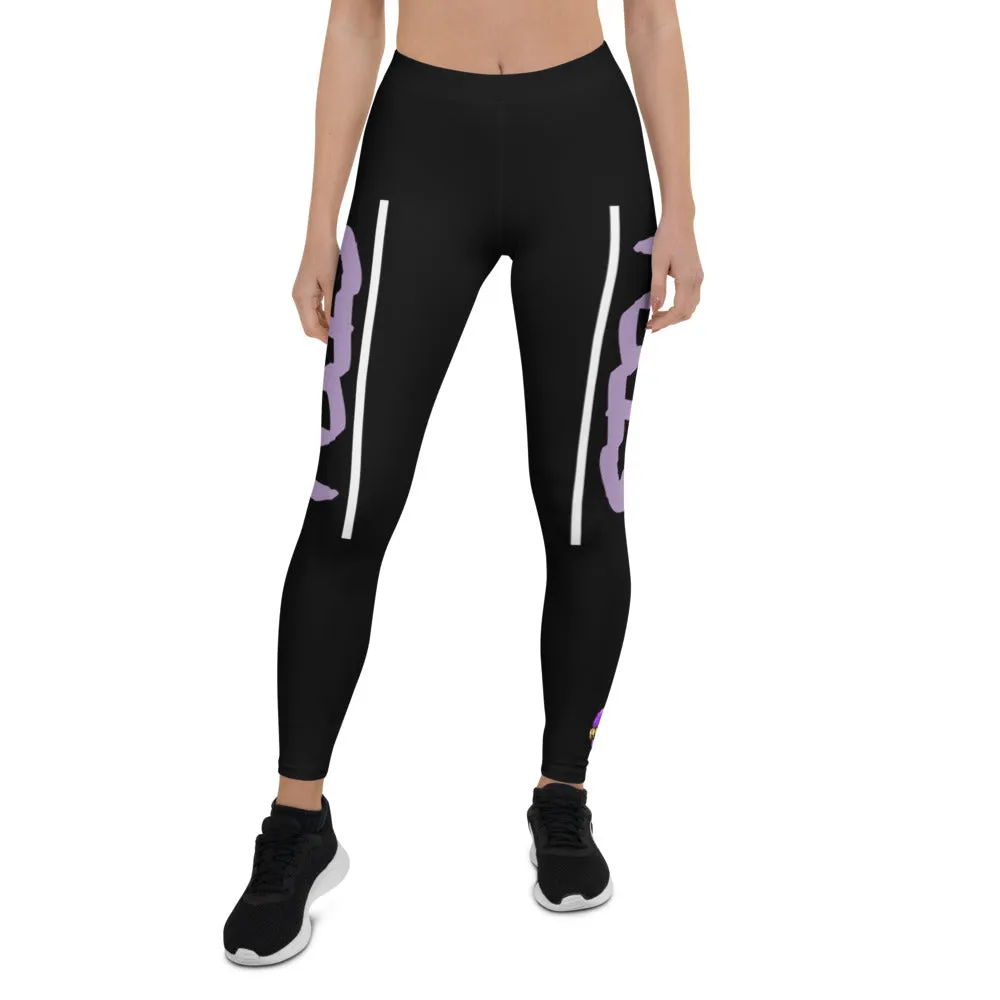 STFU Electric Purple Logo Leggings