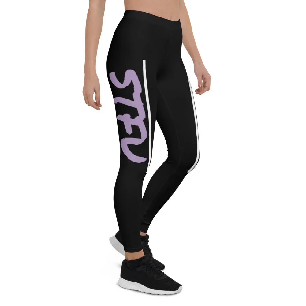 STFU Electric Purple Logo Leggings