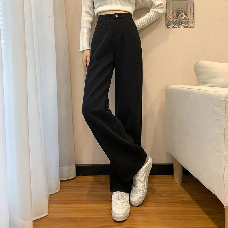 Straight High Waisted Jeans for Women