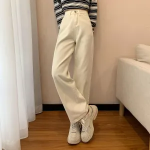 Straight High Waisted Jeans for Women