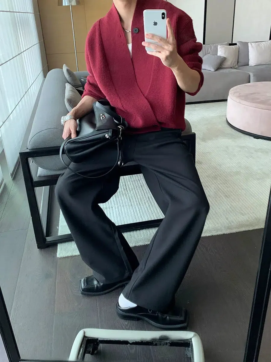 Straight-Leg Casual Pants