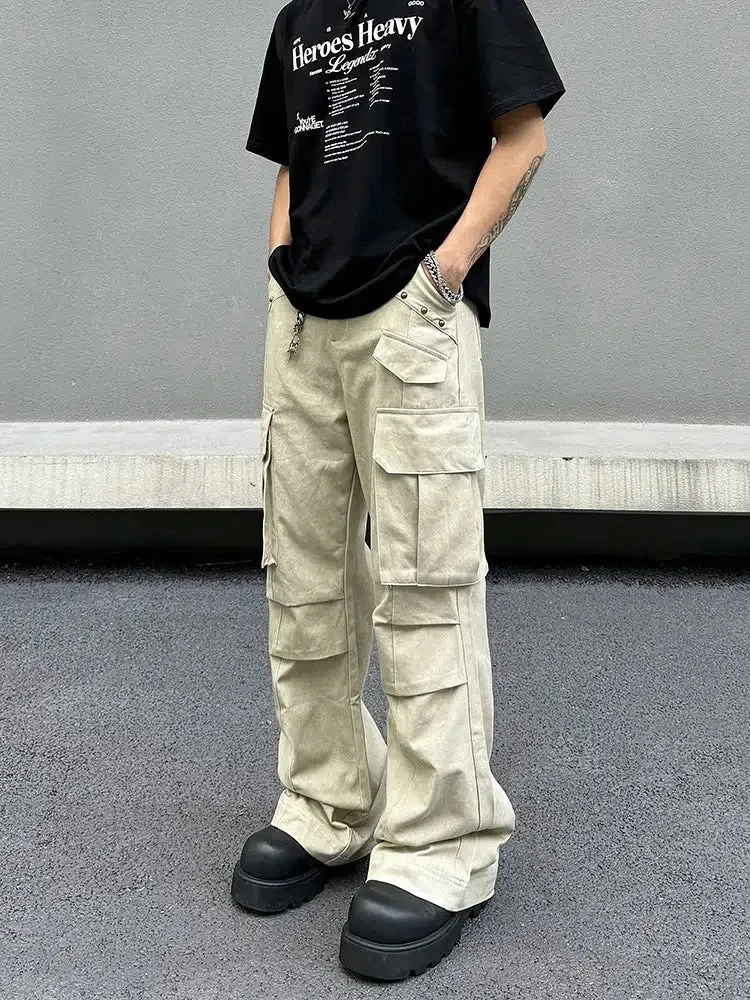 Straight-leg Casual Pants