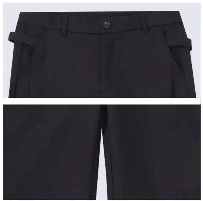 Straight-Leg Casual Pants