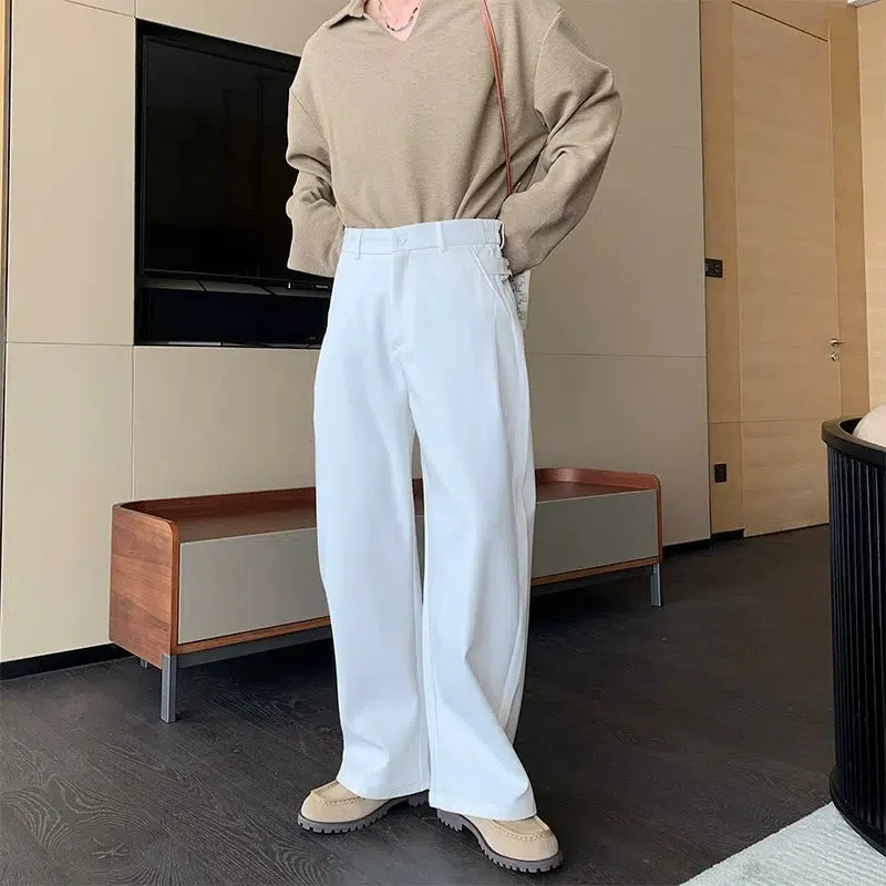 Straight-Leg Casual Pants