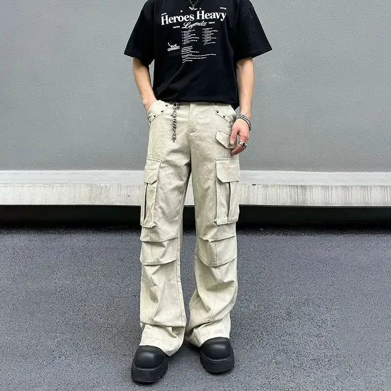Straight-leg Casual Pants