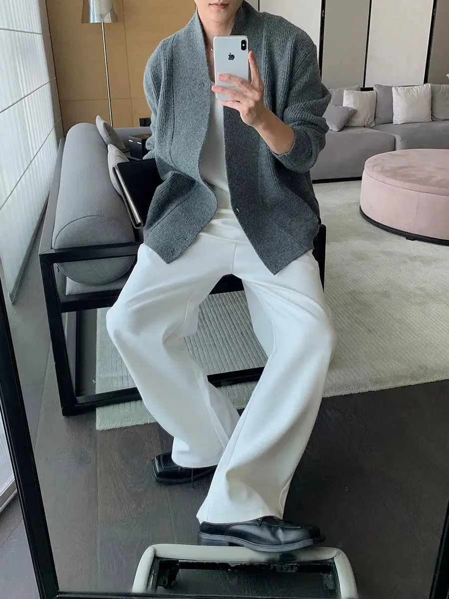 Straight-Leg Casual Pants