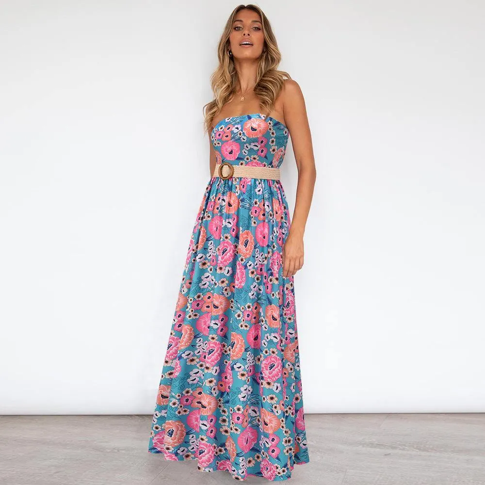 Strapless Summer Long Bohemia Dresses