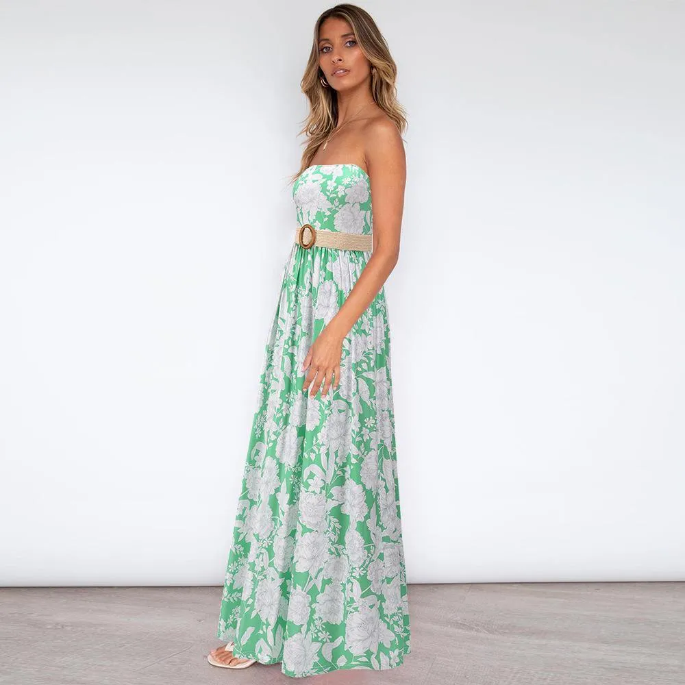 Strapless Summer Long Bohemia Dresses