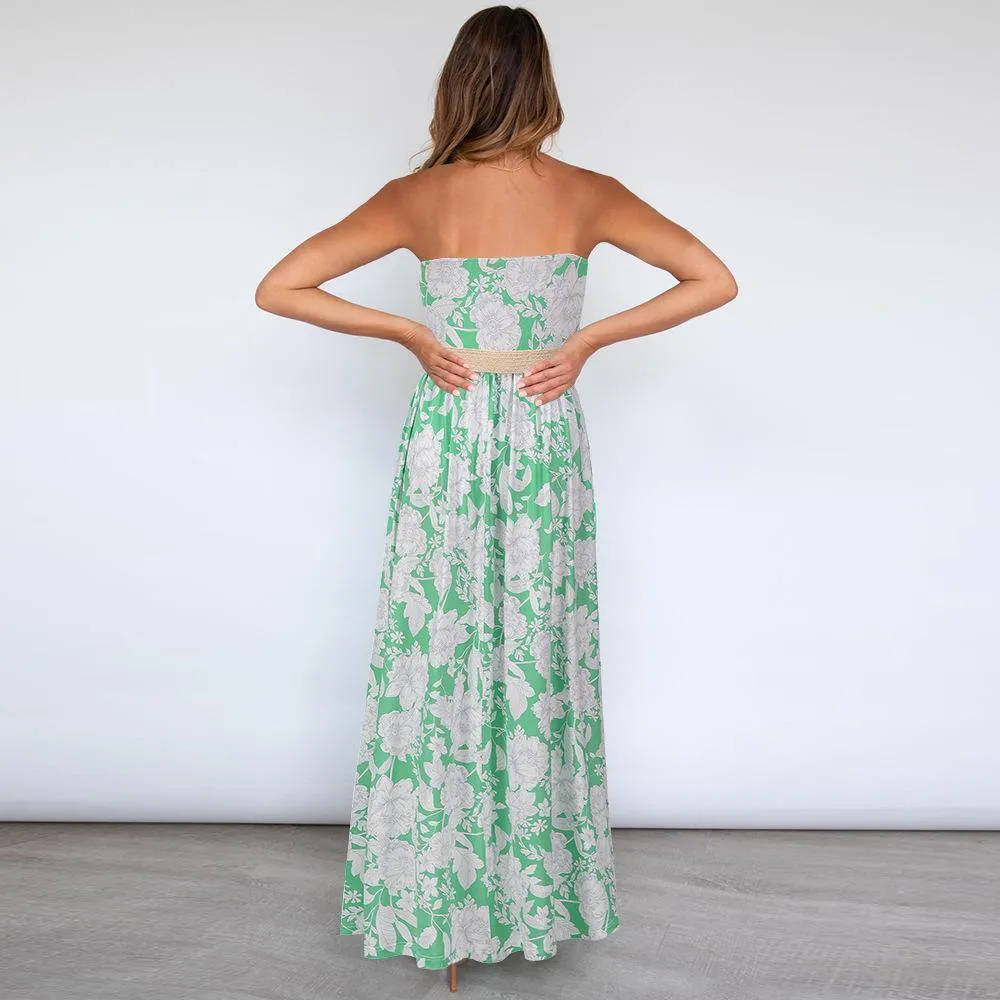 Strapless Summer Long Bohemia Dresses