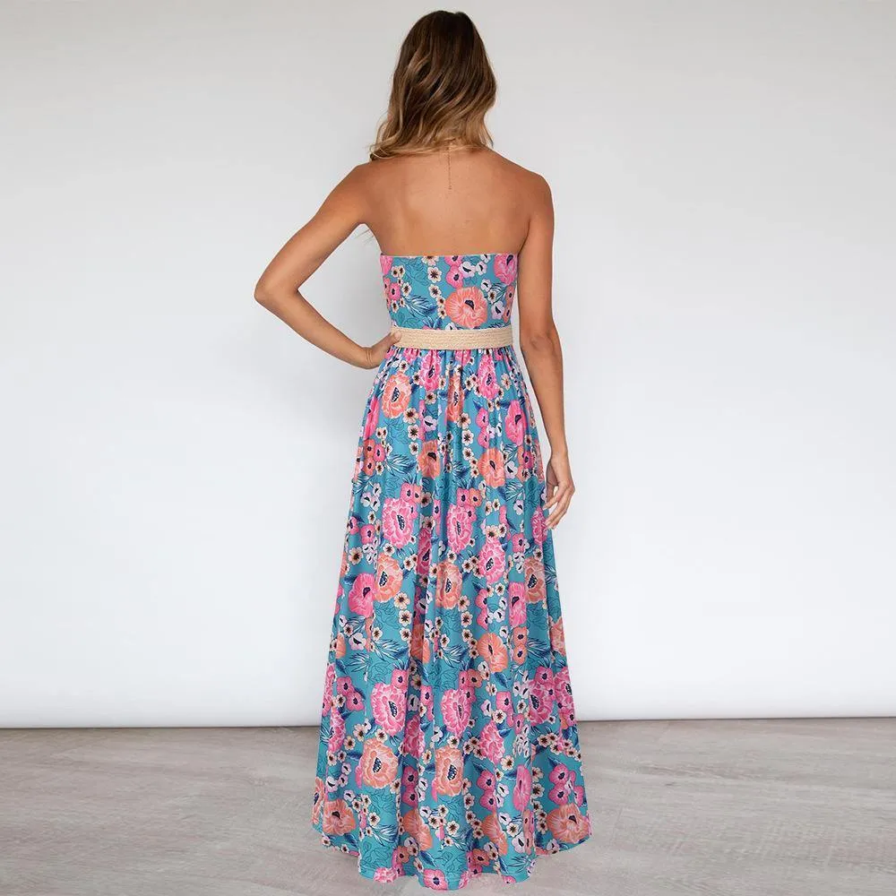 Strapless Summer Long Bohemia Dresses