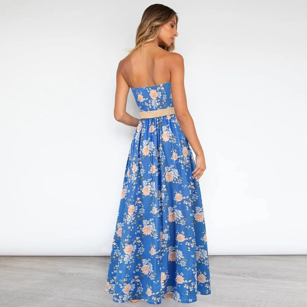 Strapless Summer Long Bohemia Dresses