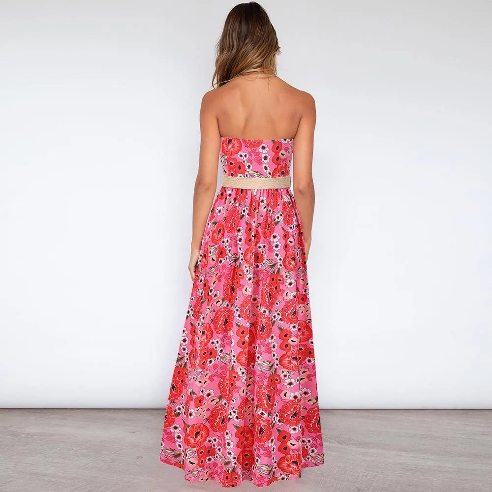 Strapless Summer Long Bohemia Dresses