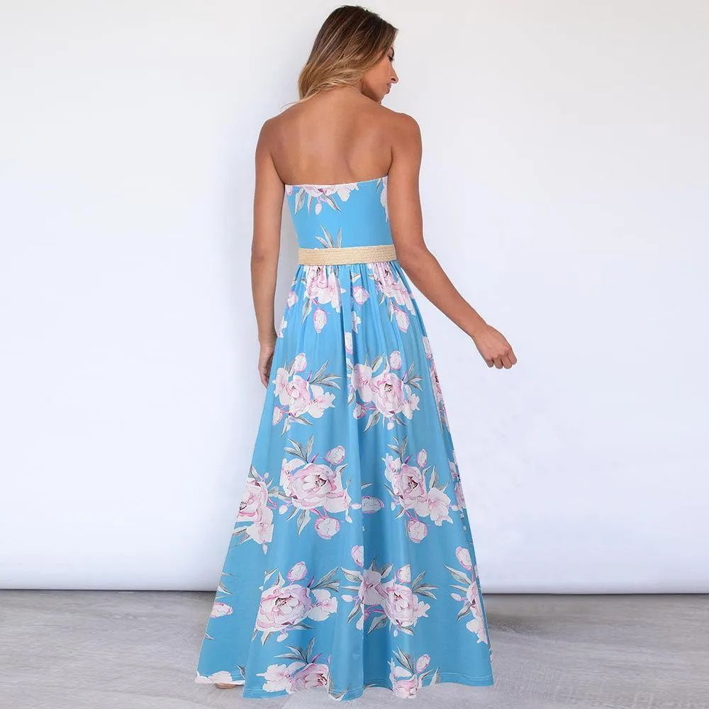 Strapless Summer Long Bohemia Dresses