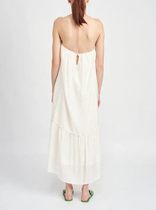 Strapless Tiered Maxi Dress