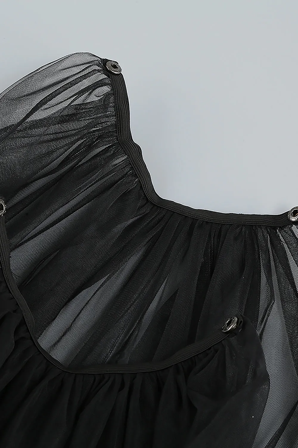 Strappy Sequin Mesh A-LIne Dress