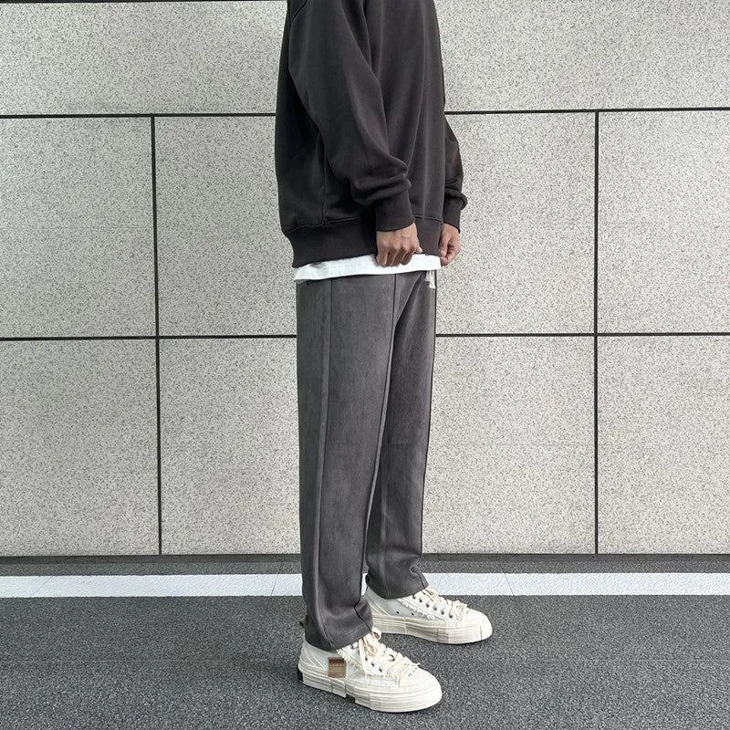 Suede Casual Pants
