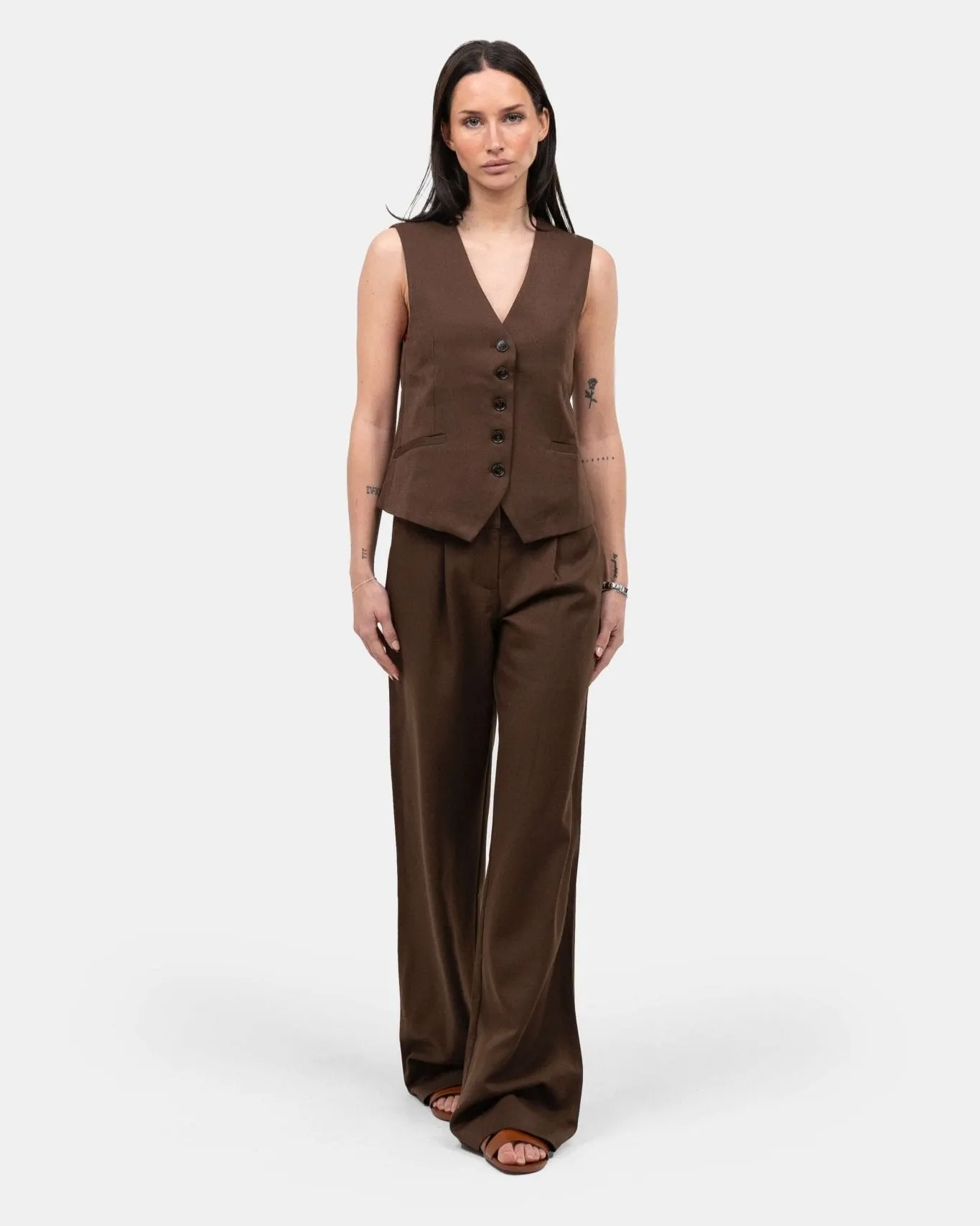 Suit Pants Brown