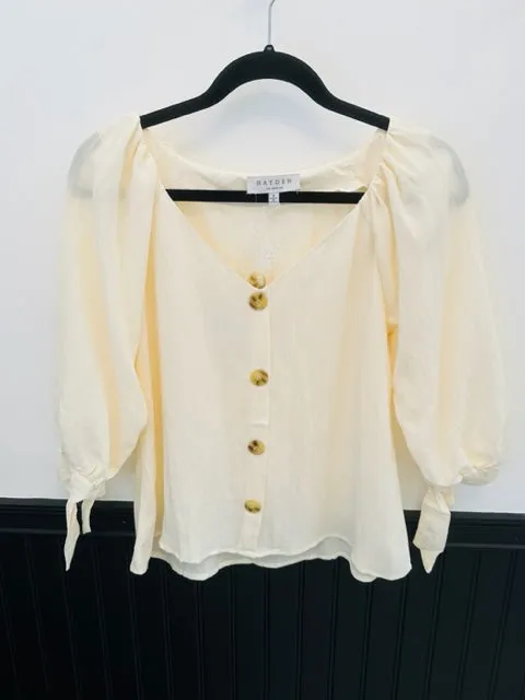 Summer Linen Blend Blouse